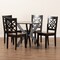 Baxton Studio Anila Modern and Contemporary Two-Tone Dark Brown and Walnut Brown Finished Wood 5-Piece Dining Set 179-11389-10902-Zoro - alternate 7